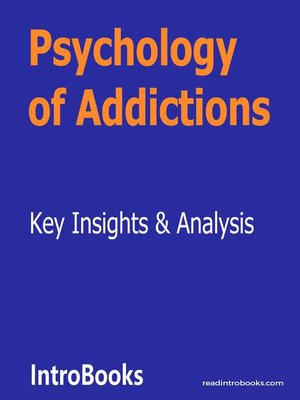 cover image of Psychology of Addictions